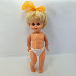 Кукла детская, пластик/резина, высота 50 см.  СССР